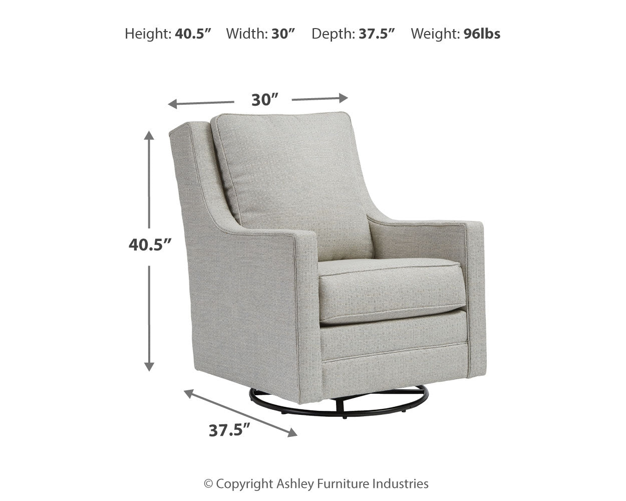 Kambria Swivel Glider Accent Chair