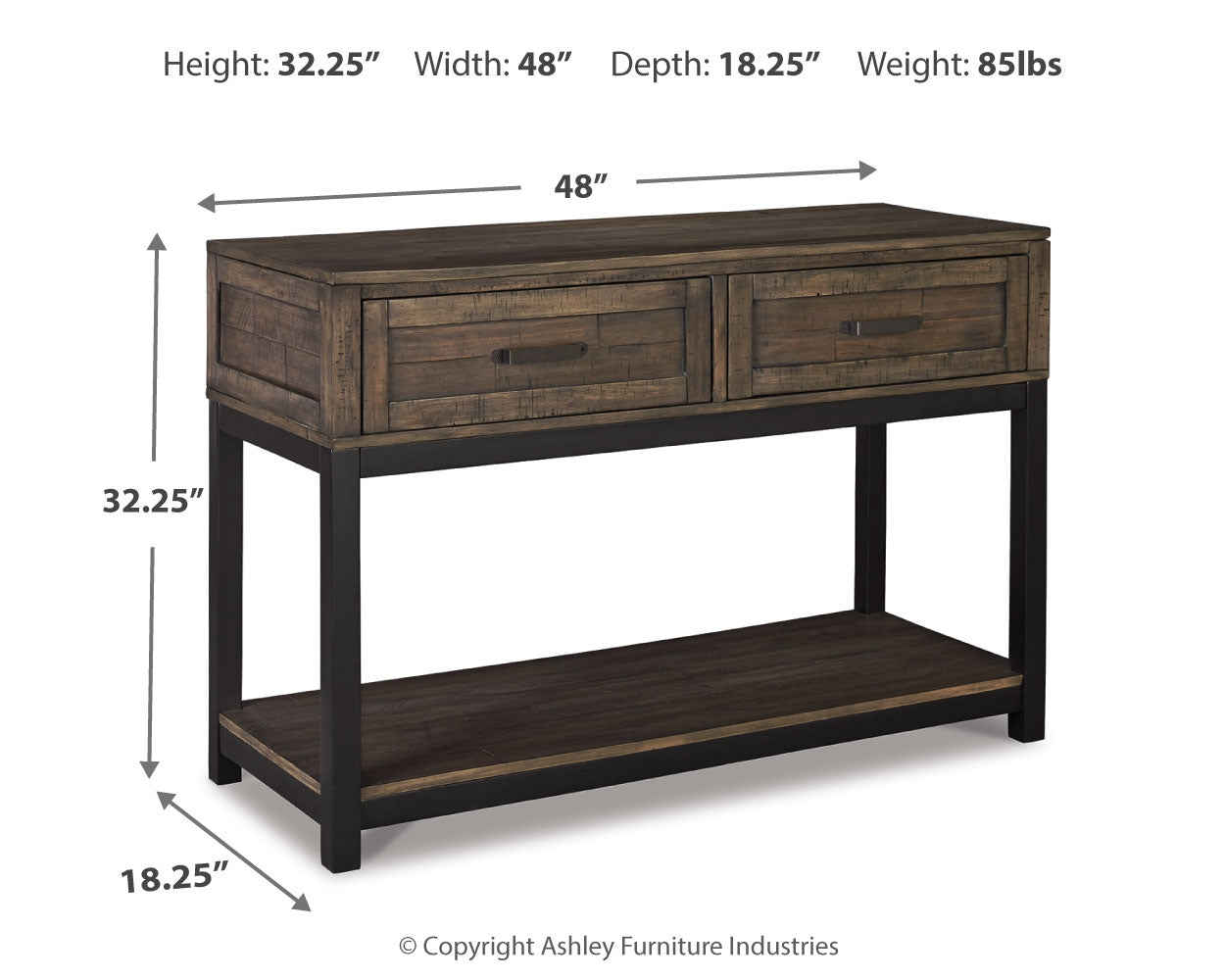 Johurst Sofa/Console Table