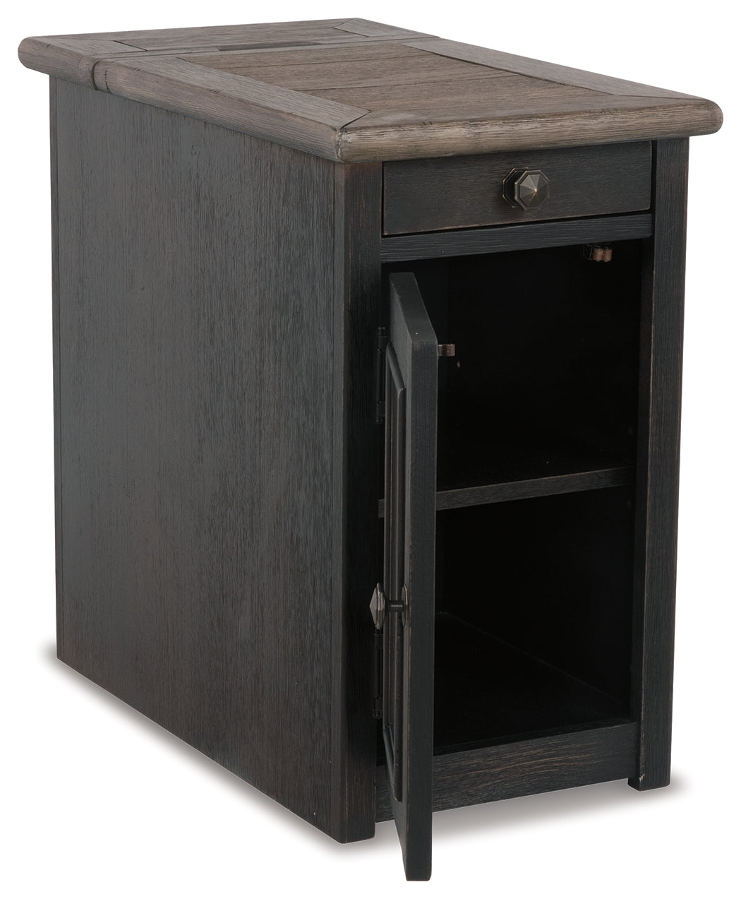 Tyler Creek Chairside End Table with USB Ports & Outlets